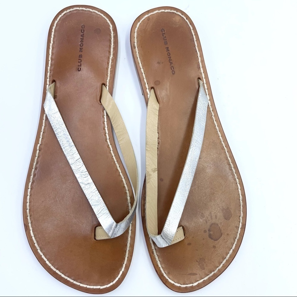 Club Monaco Leather Sandals Sz 7 - Picture 9 of 9